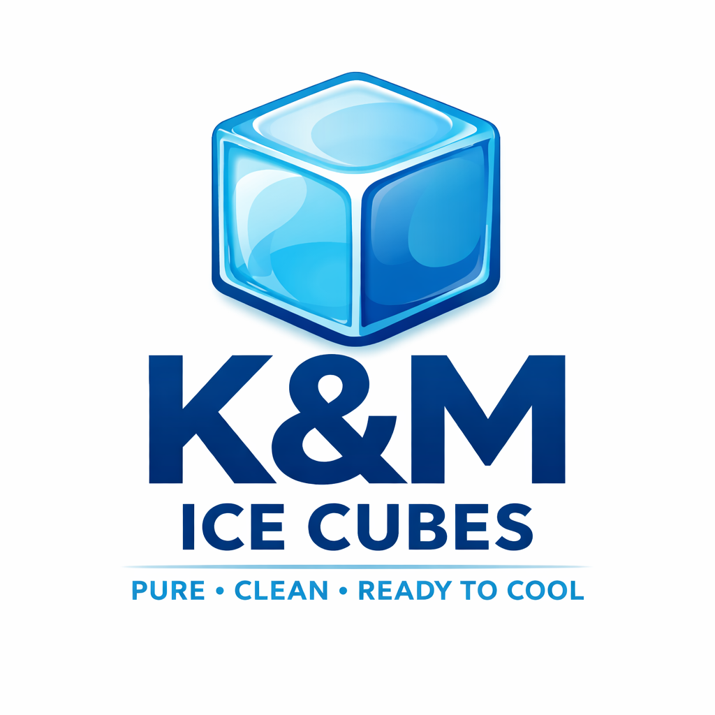 K&M Ice Cubes Logo